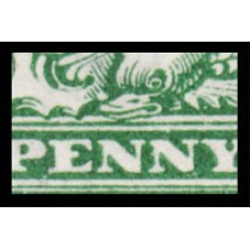 KGV Sg351- ½d Green Royal Cypher. Variety KGV Sg351- ½d Green Royal Cypher. Variety
