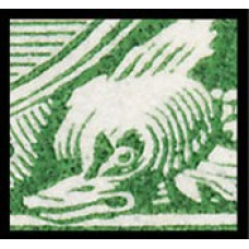 KGV Sg351- ½d Green Royal Cypher. Variety KGV Sg351- ½d Green Royal Cypher. Variety