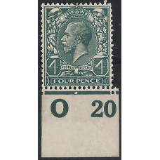 KGV - N23 (1) - Sg 379 - 4d Grey Green Control 0 20 LMM