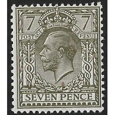 KGV - N22 (2) - Sg 387 - 7d Olive-Grey Copy of RPS Cert 209529 MNH KGV - N22 (2) - Sg 387 - 7d Olive-Grey Copy of RPS Cert 209529 MNH