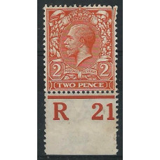 KGV N19 (5) - Sg368 - 2d Orange CONTROL R 21 perf MM 