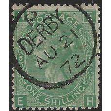GB Qv - Sg115 - 1/- Pale Green plate 5 ( ED ) CDS Fine Used 