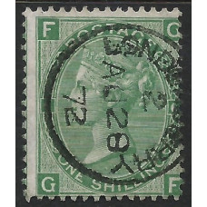 GB Qv - Sg115 - 1/- Pale Green plate 6 ( GF ) CDS Fine Used 