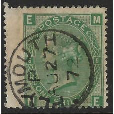 GB Qv - Sg115 - 1/- Pale Green plate 6 ( ME ) CDS Fine Used 