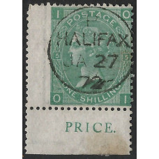 GB Qv - Sg117 - 1/- Green plate 5 ( QI ) CDS With Inscription used