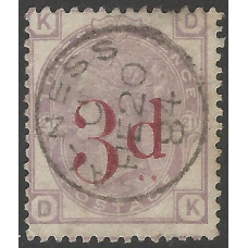 GB Qv - Sg159 - 3d on 3d Lilac ( DK) CDS used