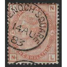 GB Qv - Sg163 - 1s Orange-Brown Plate 14 ( NL ) CDS Used