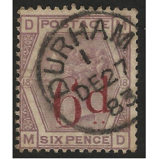 GB Qv - Sg162 - 6d on 6d Lilac pl.18 ( MD )  Fine Used