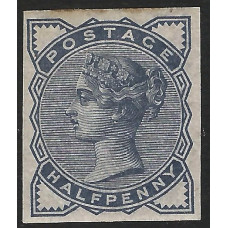 GB Qv - Sg187 -  1/2d. Blue Imprimatur VLMM