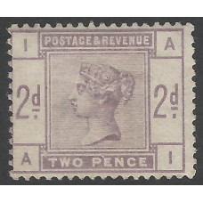 GB Qv - Sg190  -  2½d Lilac MM