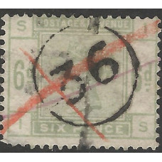 GB Qv - Sg194  -  6d Green used