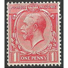 KGV - N16 (1) - Sg 357 1d Bright Scarlet with Rps cert MNH KGV - N16 (1) - Sg 357 1d Bright Scarlet with Rps cert MNH