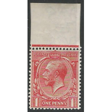 KGV - N16 (5) - Sg 357wi 1d Brick Red RPS cert MNH Marginal Wmk inverted