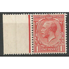 KGV - N16 (7) - Sg 358 1d Vermilion  RPS cert MNH Marginal 