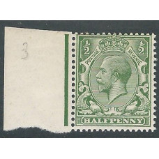 KGV - N14 (1) - Sg 351 ½d Green Marginal RPS Cert MM KGV - N14 (1) - Sg 351 ½d Green Marginal RPS Cert MM