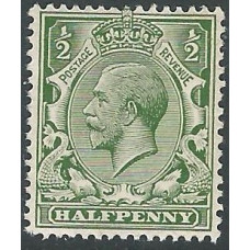 KGV - N14 (1) - Sg 351 ½d Green Print error RPS Cert mnh KGV - N14 (1) - Sg 351 ½d Green Print error RPS Cert mnh
