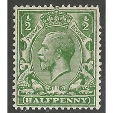 KGV - N14 (6) - Sg 352 ½d Bright Green MNH KGV - N14 (6) - Sg 352 ½d Bright Green MNH