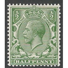 KGV - N14 (3) - Sg 353 ½d Pale Green RPS Cert VLMM KGV - N14 (3) - Sg 353 ½d Pale Green RPS Cert VLMM