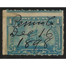 United States (USA) Revenue - 1c Blue Inter. Revenue. Used United States (USA) Revenue - 1c Blue Inter. Revenue. Used