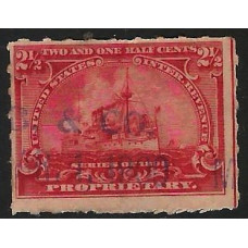 United States (USA) Revenue - 2 1/2 c Red Inter. Revenue. Used United States (USA) Revenue - 2 1/2 c Red Inter. Revenue. Used