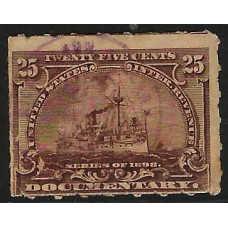 United States (USA) Revenue - 25 c Brown Inter. Revenue. Used United States (USA) Revenue - 25 c Brown Inter. Revenue. Used