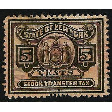 United States (USA) Revenue - 5c Black Stock Tax New York Used