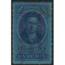 United States (USA) Revenue - 1910 20c Cigarettes Tax Used United States (USA) Revenue - 1910 20c Cigarettes Tax Used