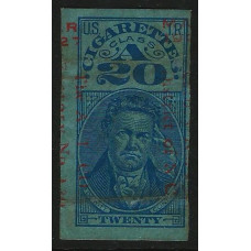 United States (USA) Revenue - 1910 20c Cigarettes Tax Used United States (USA) Revenue - 1910 20c Cigarettes Tax Used
