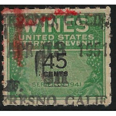 United States (USA) Revenue - 1945 24c Series of 1941 Wines Tax Used United States (USA) Revenue - 1945 24c Series of 1941 Wines Tax Used