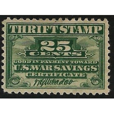 United States (USA) Revenue - 25c Thrift Stamp Tax MM United States (USA) Revenue - 25c Thrift Stamp Tax MM