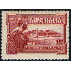 AUSTRALIA Sg105 - 1½ d. brownish lake 1927 Parliament House VLMM