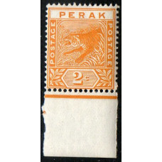 Malaya Perak Sg63 - 2c. orange 1892 marginal MNH