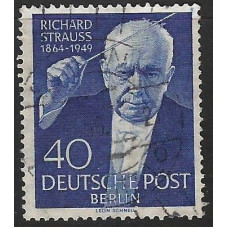 WEST BERLIN 1954 sg B121 -  40pf. - blue used Condition
