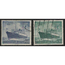 WEST BERLIN 1955 sg B123/B124 -  Berlin (liner)  set  used Condition