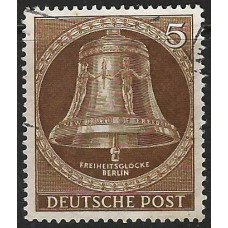 WEST BERLIN 1951 sg B101 -  5pf. - brown Clapper in centre.  Used Condition