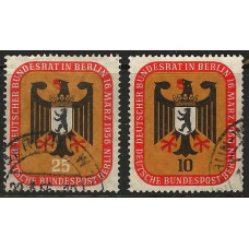 WEST BERLIN 1956 sg B147 / B148 -  Federal Council Meeting. set Used Condition
