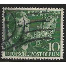 WEST BERLIN 1954 sg B114 -  Birth Centenary of Mergenthaler (inventor). Used Condition