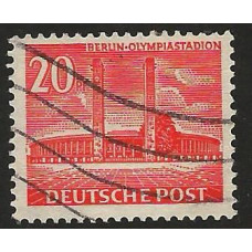 WEST BERLIN 1949-1954 SG B42b 20pf Olympia Stadium, Building Used Used Condition