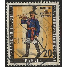 WEST BERLIN 1957 SG B172 - 20pf. Stamp Day.  Used Condition