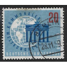 WEST BERLIN 1959 - SG B184 - 20pf. - 20pf. - blue, red and light blue used Condition