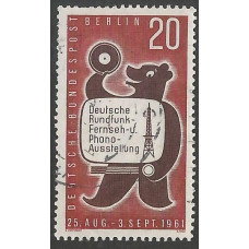 WEST BERLIN 1961 - SG B212 - West Berlin Radio and Television Exhibition Used Condition