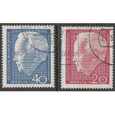 WEST BERLIN 1964 - SG B228/B229 - Re-election of President Lubke. set  Used Condition