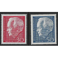 WEST BERLIN 1964 - SG B228/B229 - Re-election of President Lubke. set  MNH Condition