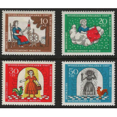 WEST BERLIN 1967 - SG B304 to B307 - Humanitarian Relief Funds MNH Condition