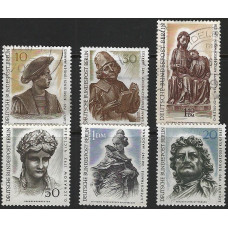 WEST BERLIN 1967 - SG B299 to B302 - set Berlin Art Treasures Used / MNH Condition