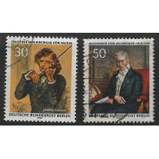 WEST BERLIN 1969 - SG B337 / B338 - Anniversaries. Multicoloured Used Condition