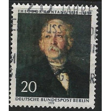WEST BERLIN 1970 - SG B344 - 150th Birth Anniversary of Theodor Fontane  Used Condition