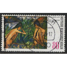 WEST BERLIN 1982 - SG B641 - Paintings 80pf. - Two Girls Bathing  Used Condition