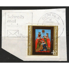 WEST BERLIN 1981 - SG B626 - Christmas. Three Kings (glass painting)   Used Condition