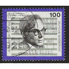 Germany (Reunified) 1992 - SG 2485 - 50th Death Anniversary of Hugo Distler (composer) Used Condition